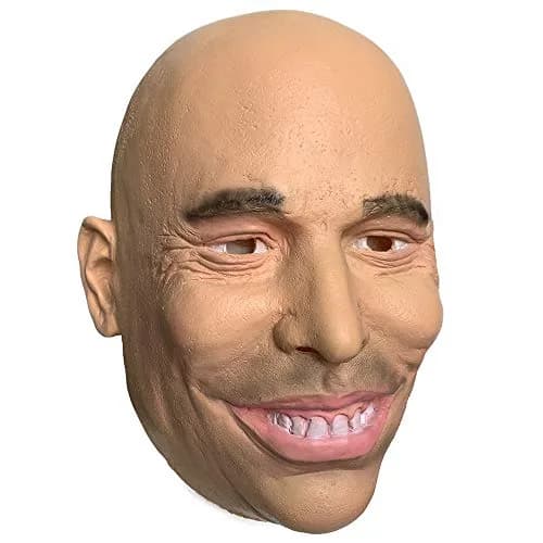 zhongcai Realistic Human Latex Mask Head (Male B) Yellow | Halloween Masquerade Costume thumbnail 2