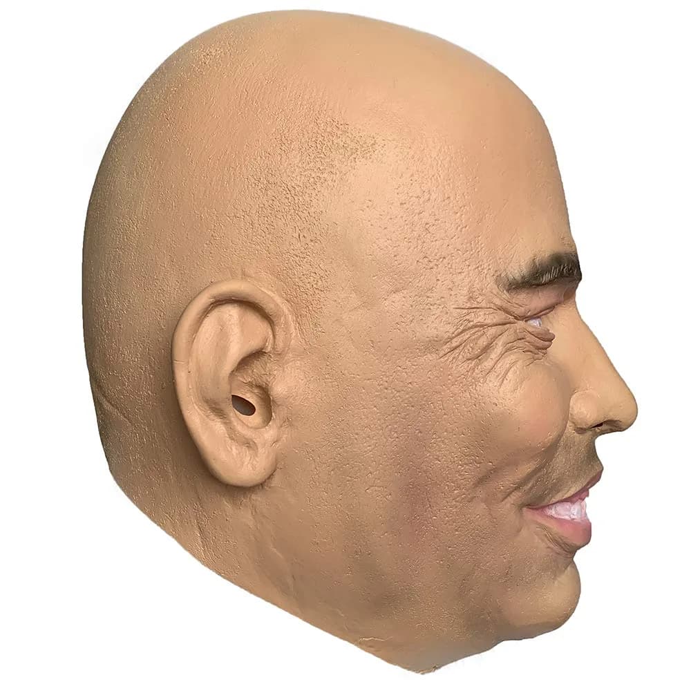 zhongcai Realistic Human Latex Mask Head (Male B) Yellow | Halloween Masquerade Costume - view 4