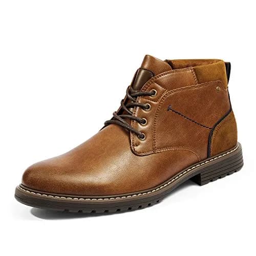 Bruno Marc Men's Chukka Dress Boots Brown 12 | Classic Casual Style with Comfort thumbnail 1