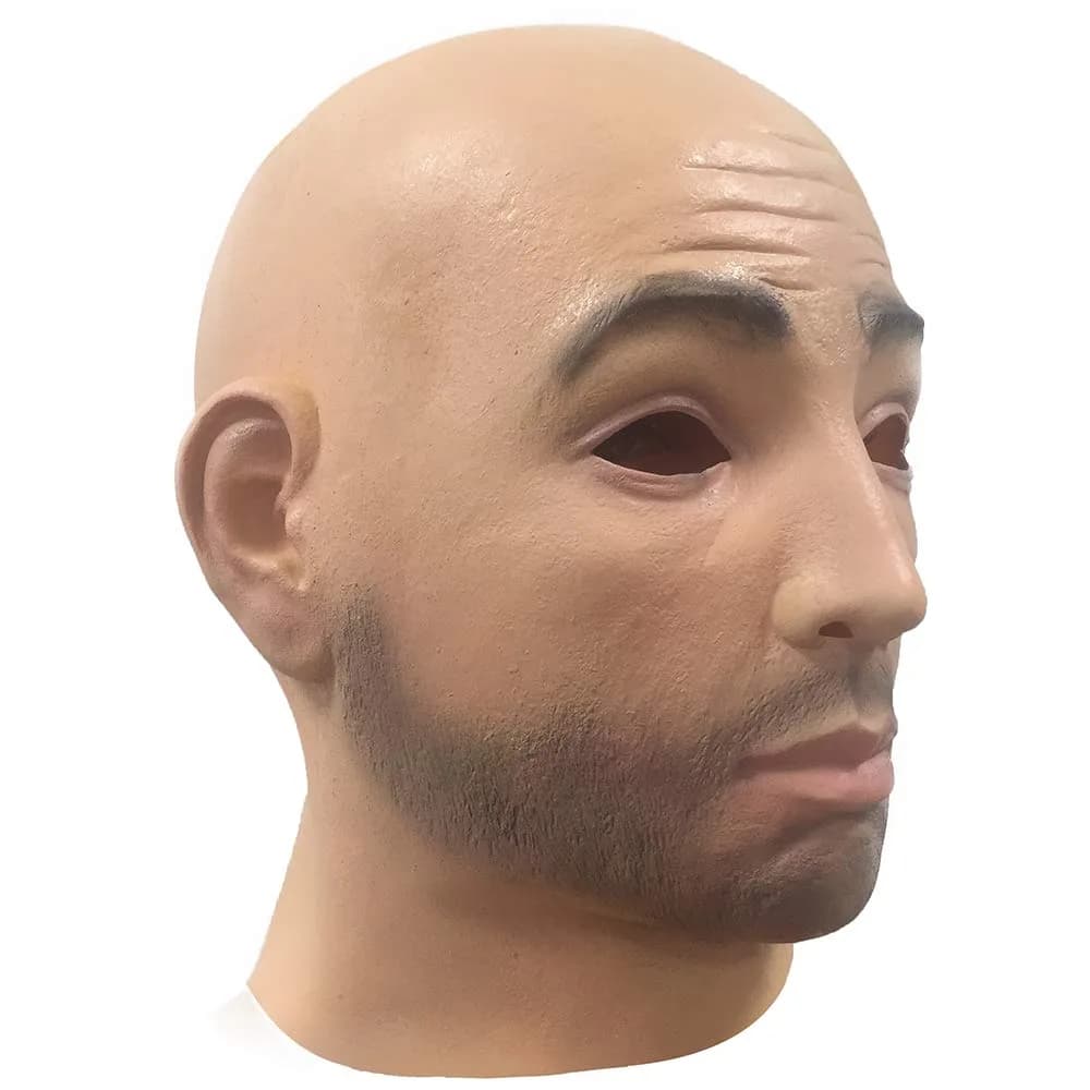 zhongcai Realistic Human Latex Mask Head (Male A) Yellow | Halloween Masquerade Costume - view 2