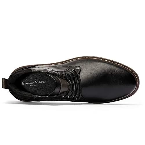 Bruno Marc Men's Chukka Dress Boots Casual Shoes,Black,12 | Classic Low Heel Suede thumbnail 2