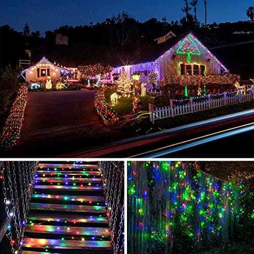 Lezonic Solar String Lights 240 LED 24M Multicolored | Waterproof Garden Decor thumbnail 4