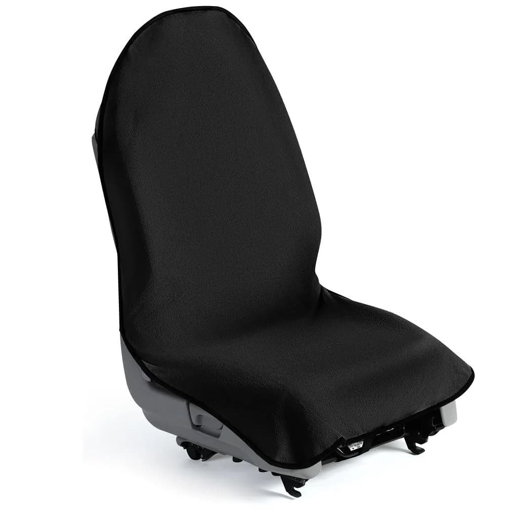 lebogner Black 2 Pack Universal Fit Car Seat Towel Cover | Protects Seats from Sweat, Dirt & Pet Hair — Black