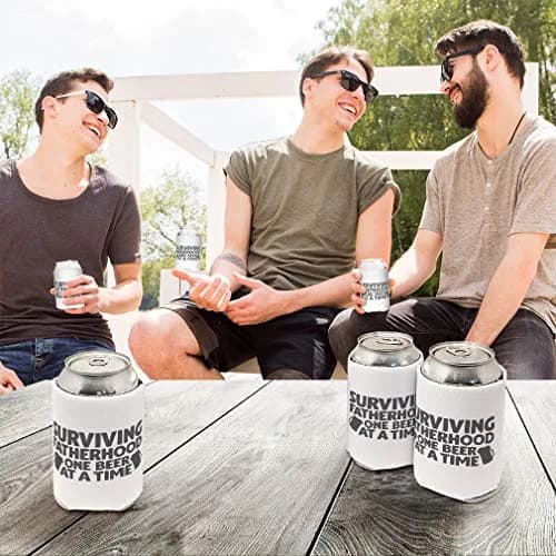 Style In Print Sleeves for Cans Drink Cooler | Surviving Fatherhood Dad Beer Cover (One Size, Multicolor) thumbnail 4