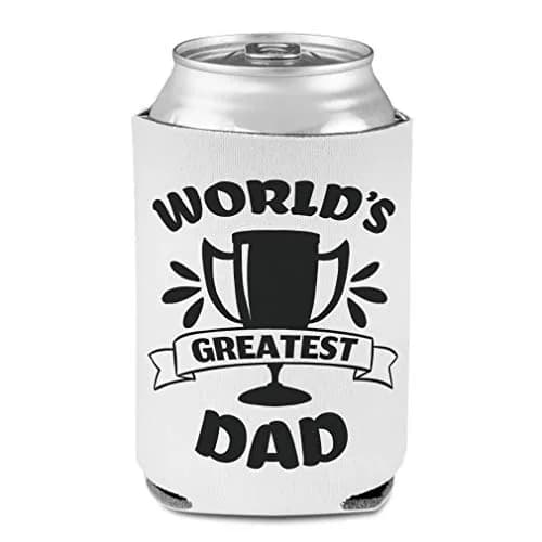 Style In Print World's Greatest Dad Beer Can Cooler Sleeve | Fits 12 oz Cans & Bottles thumbnail 1