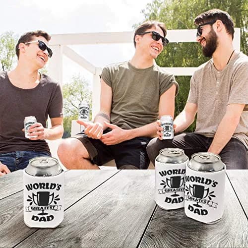Style In Print World's Greatest Dad Beer Can Cooler Sleeve | Fits 12 oz Cans & Bottles thumbnail 3