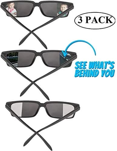 Zugar Land Top Secret Spy Glasses For Kids Rear View Sunglasses 3 Pack | Novelty Toy Glasses with UV Protection thumbnail 2