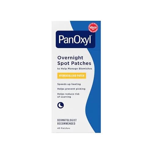 PanOxyl PM Overnight Spot Patches, 40 Count (9mm & 12mm) | Hydrocolloid Healing for Blemishes thumbnail 1