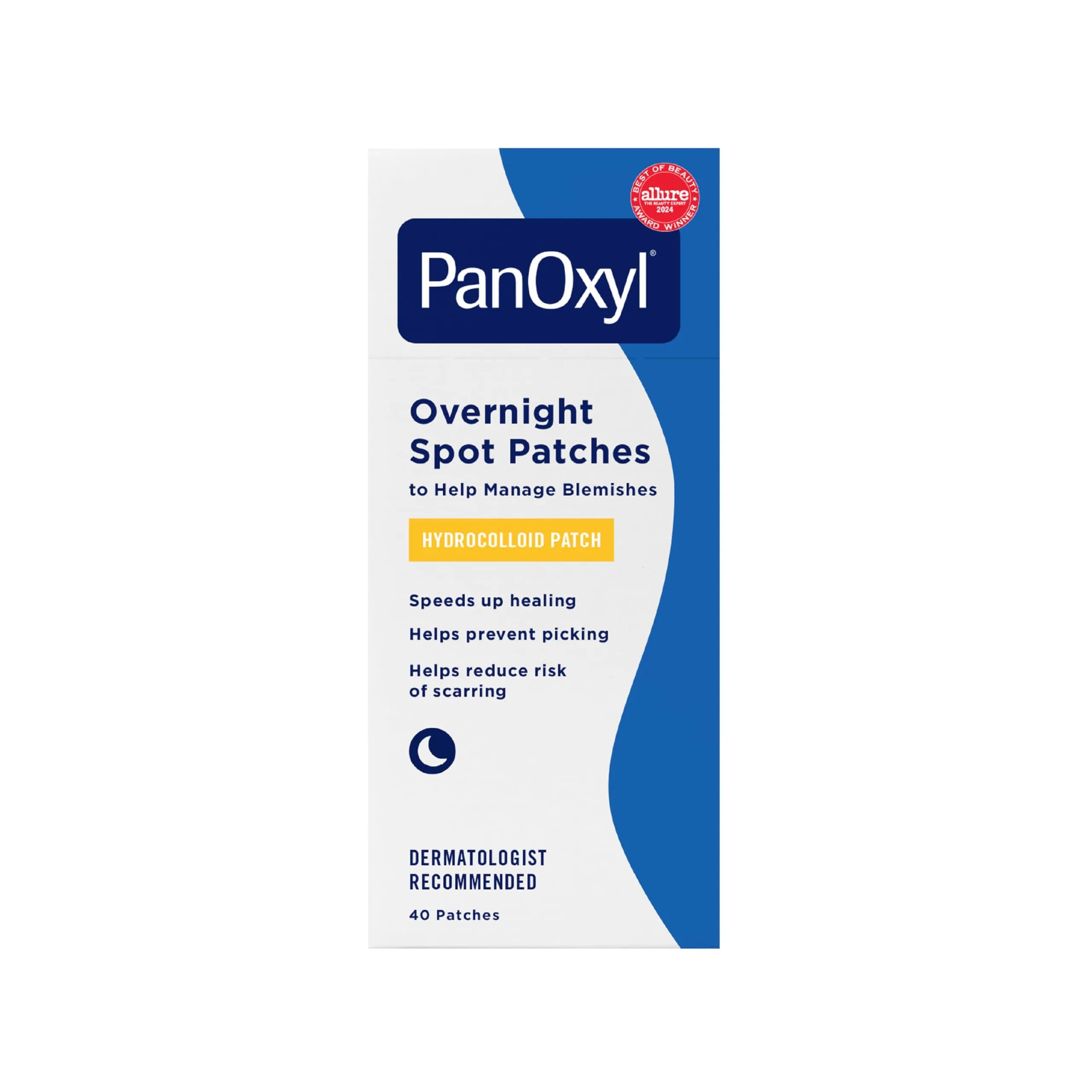 PanOxyl PM Overnight Spot Patches, 40 Count (9mm & 12mm) | Hydrocolloid Healing for Blemishes - main product image