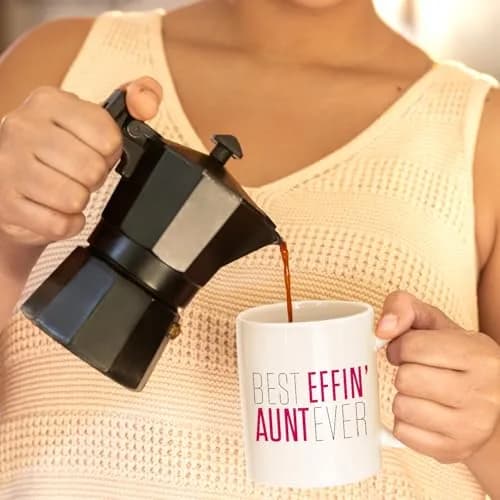 Veracco Best Effin' Aunt Ever Ceramic Coffee Mug For Him Birthday | 11oz White Ceramic thumbnail 9