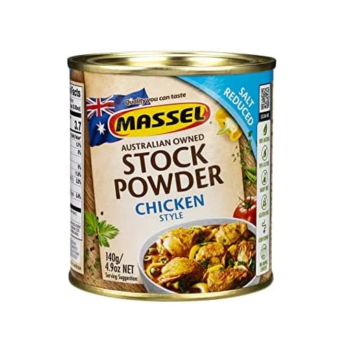 Massel Salt Reduced Chicken Style Bouillon Powder 140g (4.9 oz) | Low Sodium, Vegan, Gluten-Free Stock Base - main product image