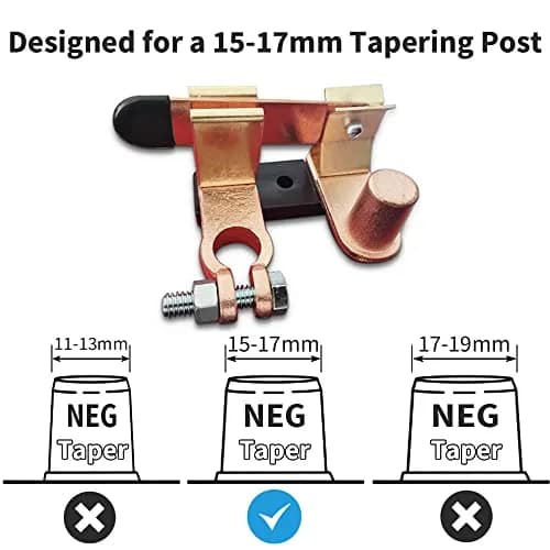 COZYEHOO Top Post Knife Blade Master Switch 12V 24V Battery Disconnect Cut Off Shut Off | Heavy Duty Brass thumbnail 6
