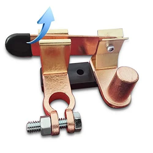 COZYEHOO Top Post Knife Blade Master Switch 12V 24V Battery Disconnect Cut Off Shut Off | Heavy Duty Brass thumbnail 1