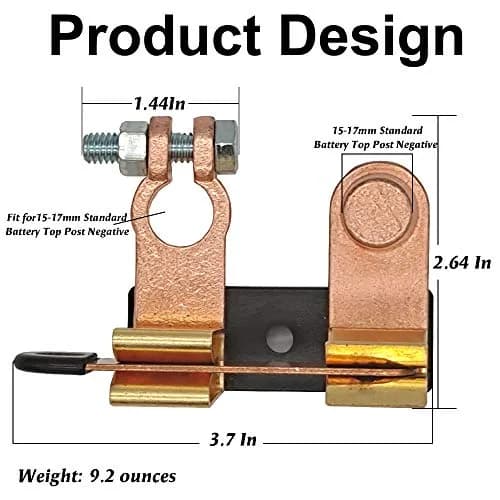 COZYEHOO Top Post Knife Blade Master Switch 12V 24V Battery Disconnect Cut Off Shut Off | Heavy Duty Brass thumbnail 3