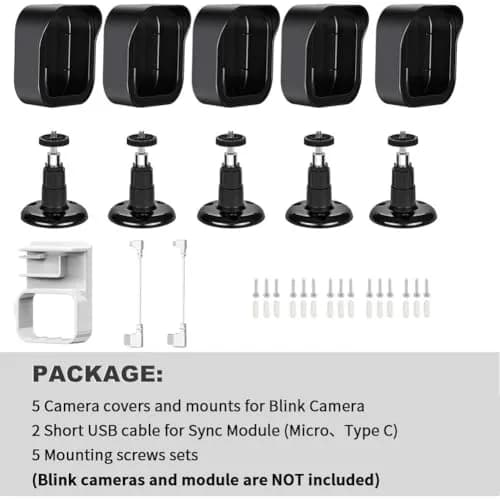 Gresur 5 Pack Portable Electronic Device Mount Black | 360° Adjustable, Weatherproof, Easy Install thumbnail 6