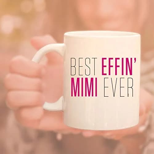 Veracco Best Effin' Mimi Ever Mug - 11 oz Ceramic Coffee Cup for Grandma, Mother's Day, and Birthday Gifts (White, Ceramic) thumbnail 5