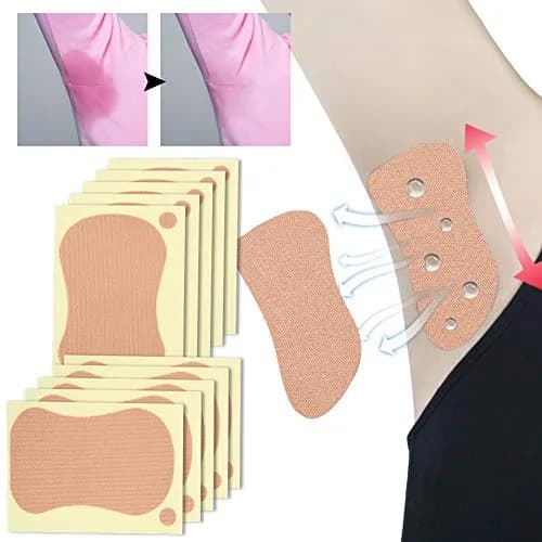 HURRISE Body Deodorant 10pcs | Unisex Sweat Absorbing Underarm Patches, 9 x 6.5cm thumbnail 3