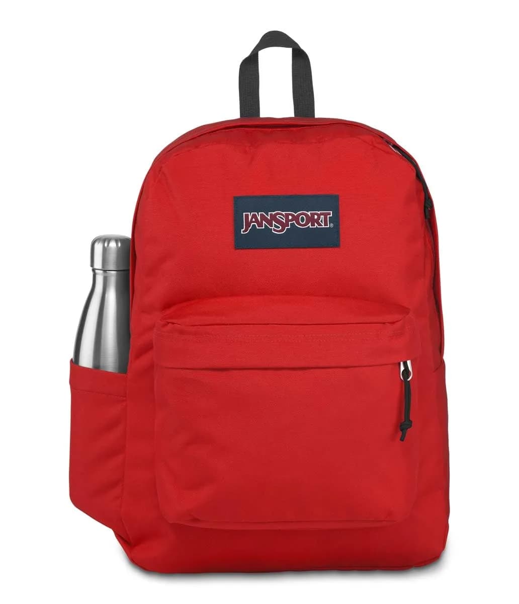 JanSport Superbreak Backpack Red Tape 26L (15.6 x 12.5 x 5.5 in) — Red Tape