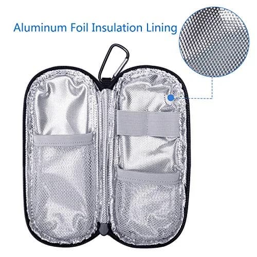 Yarwo Insulin Cooler Travel Case with 2 x TSA Approved Ice Packs | Insulated Diabetes Organizer for Daily Use thumbnail 3