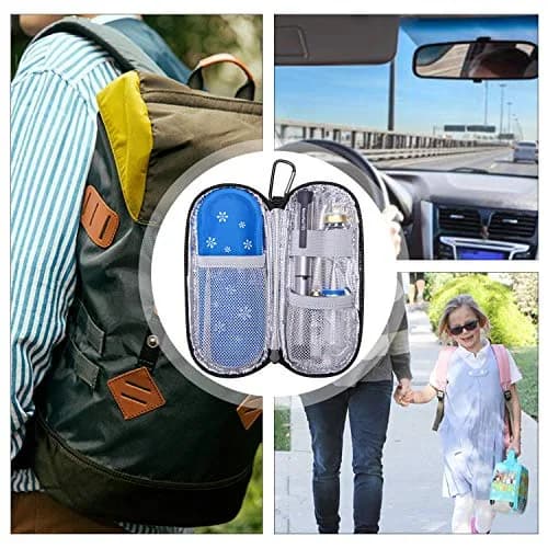 Yarwo Insulin Cooler Travel Case with 2 TSA Approved Ice Packs for Insulin Pens, 19cm (7.4in) | Keeps Medicine Cool for Travel thumbnail 8