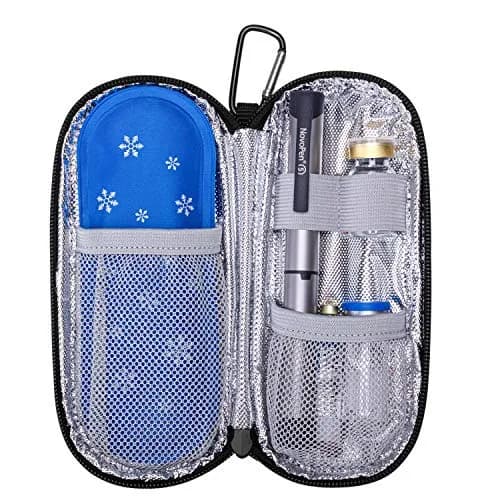 Yarwo Insulin Cooler Travel Case with 2 TSA Approved Ice Packs for Insulin Pens, 19cm (7.4in) | Keeps Medicine Cool for Travel thumbnail 2