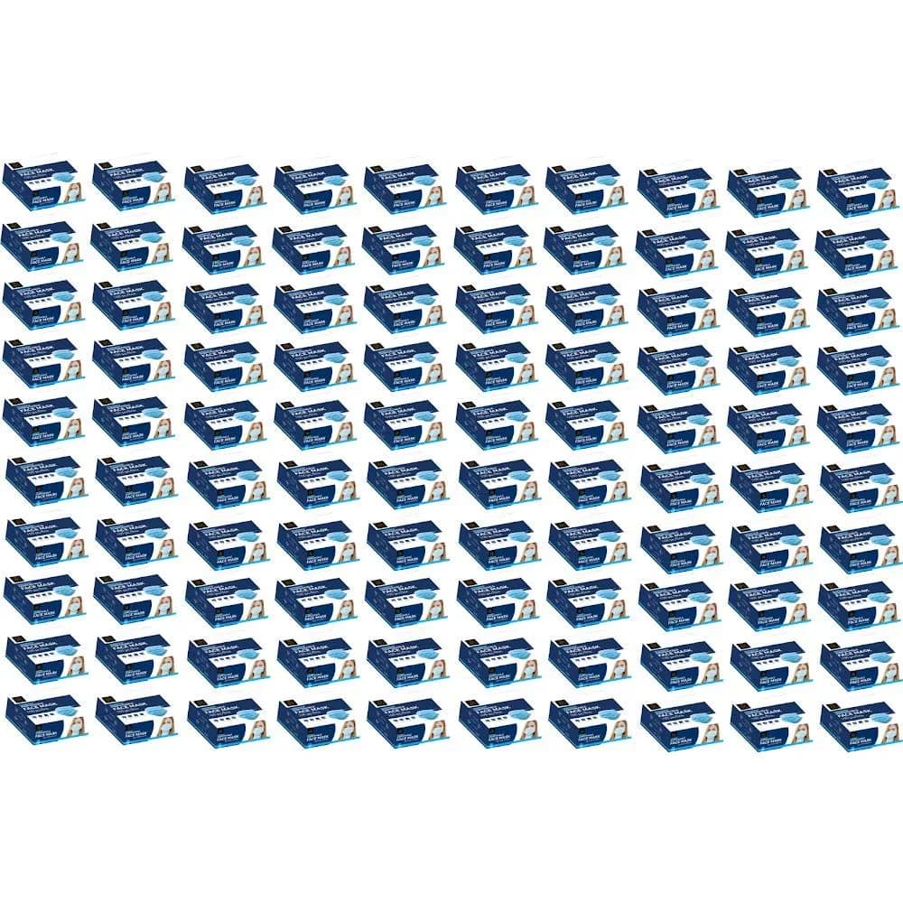 Samadhaan Disposable Face Mask | Pack of 10,000 | 3-Ply Breathable Mask with Adjustable Earloop for Safety & Comfort — Pack of 10