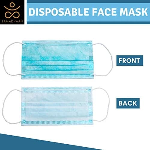 Samadhaan Disposable Face Mask | Pack of 10,000 | 3-Ply Breathable Mask with Adjustable Earloop for Safety & Comfort thumbnail 5