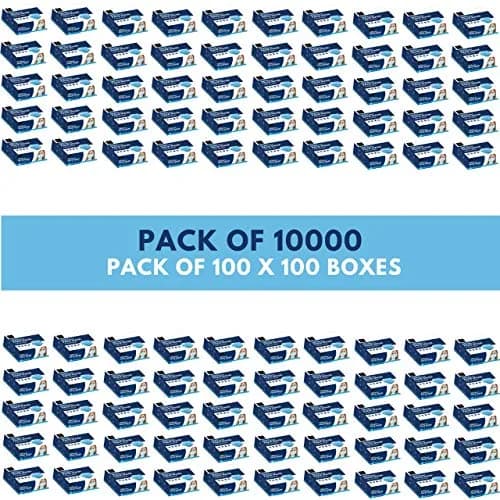 Samadhaan Disposable Face Mask | Pack of 10,000 | 3-Ply Breathable Mask with Adjustable Earloop for Safety & Comfort thumbnail 2