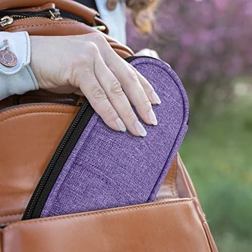 Yarwo Insulin Cooler Travel Case with 2 Ice Packs | Purple, 7.4 x 3.1 x 1.1 inches thumbnail 8
