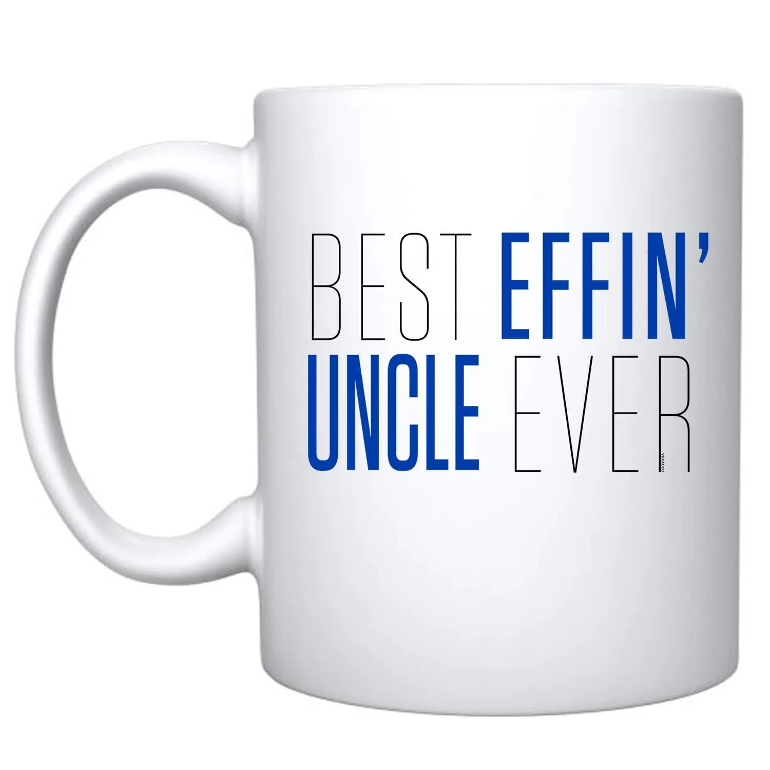Veracco Best Effin' Uncle Ever Ceramic Coffee Mug 325ml (11 fl oz) | Funny Birthday Gift for Him - main product image