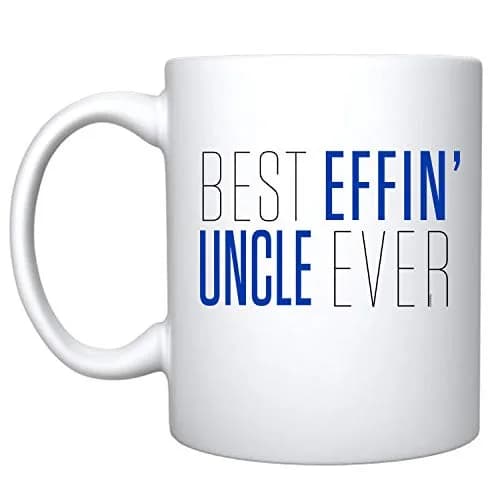 Veracco Best Effin' Uncle Ever Ceramic Coffee Mug 325ml (11 fl oz) | Funny Birthday Gift for Him thumbnail 1