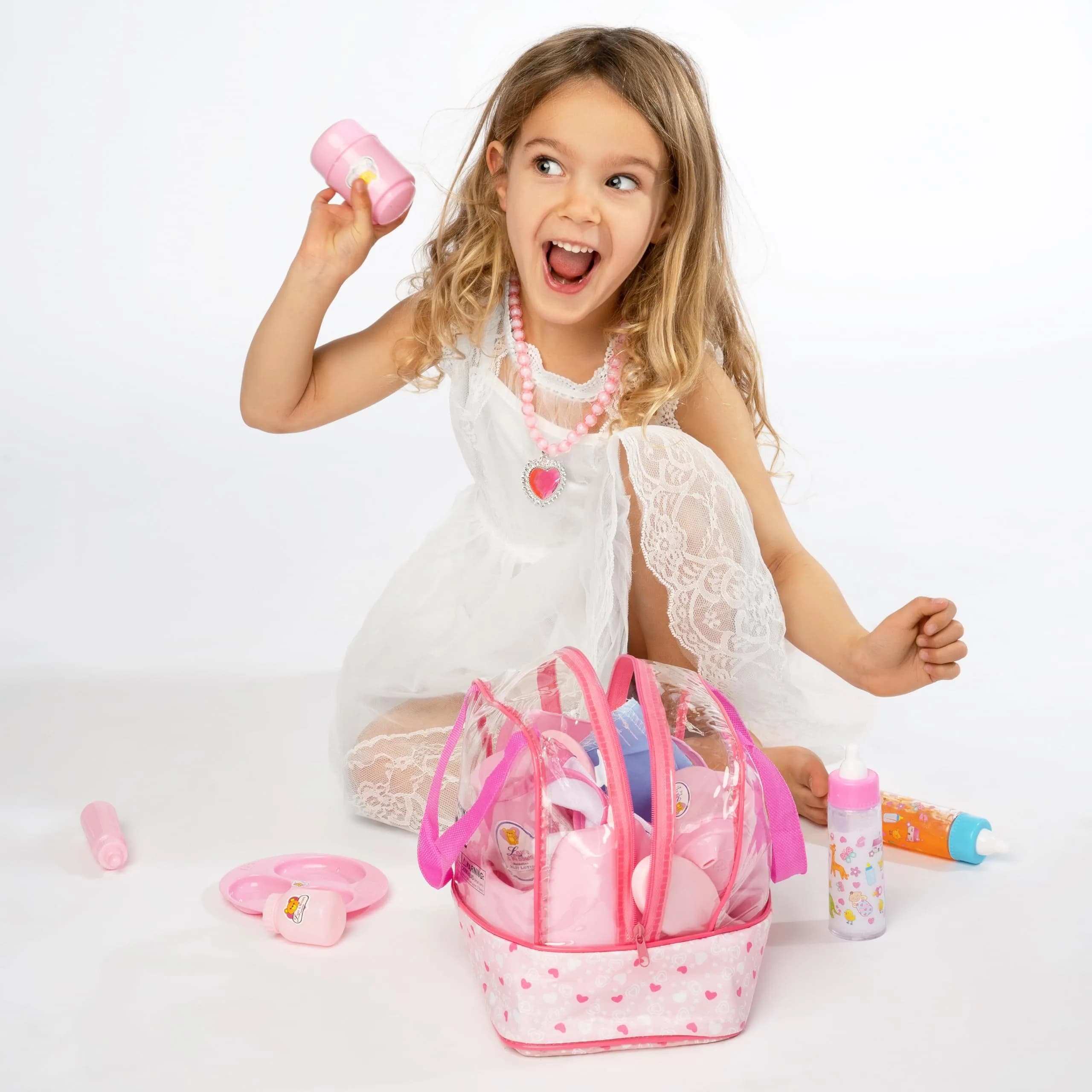 My Sweet Baby 13-Piece Doll Feeding & Diaper Bag Set with Disappearing Milk Bottles | Ages 3+ - view 3