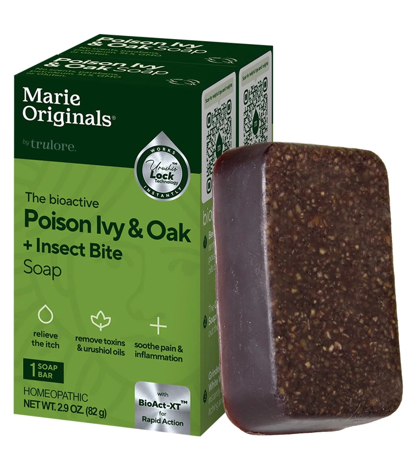 Marie Originals Poison Ivy Soap, Outdoor Skin Cleanser, 2 Pack | Natural Relief for Poison Ivy & Oak, Fast Skin Irritation Support