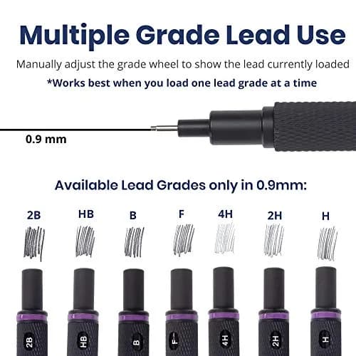 Pacific Arc Chromagraph Metal Mechanical Pencil 0.9 mm Black Barrel | Drafting, Sketching, Drawing thumbnail 3