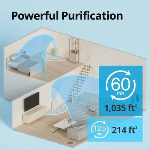 Coway Airmega 150 Air Purifier Sage Green | HEPA Filtration for Smoke, Pollen, Dander, 1035 sq ft Coverage thumbnail 3