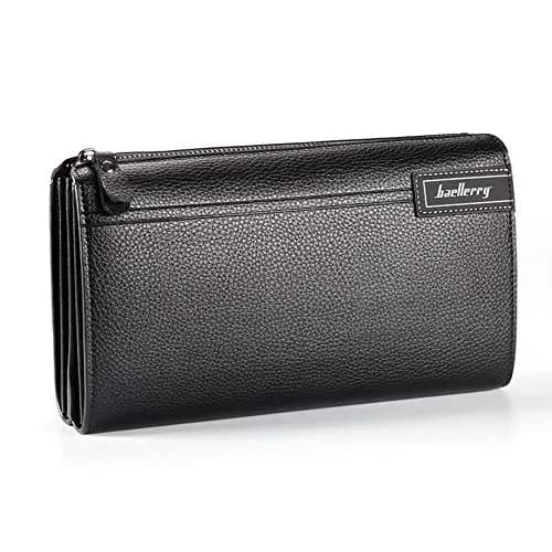 Valentoria Long Faux Leather Clutch Wallet for Men 21.01cm x 3.99cm x 13cm (8.27" x 1.57" x 5.12") | RFID Blocking Business Handbag thumbnail 1