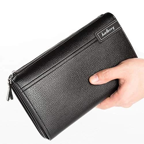 Valentoria Long Faux Leather Clutch Wallet for Men 21.01cm x 3.99cm x 13cm (8.27" x 1.57" x 5.12") | RFID Blocking Business Handbag thumbnail 4