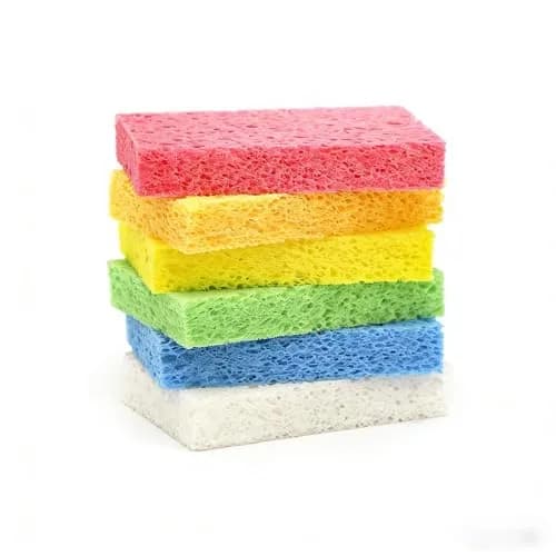 ARCLIBER Cellulose Sponges 6 Pack | Heavy Duty Scrub Kitchen Sponge — Multicolor