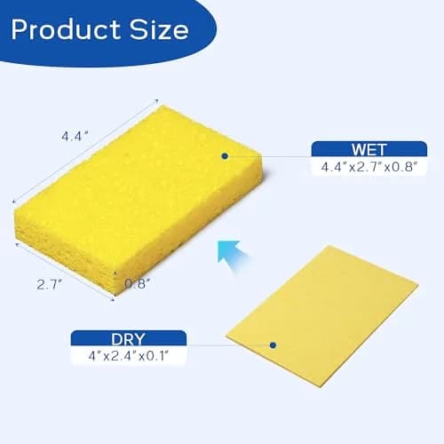 ARCLIBER Cellulose Sponges 6 Pack | Heavy Duty Scrub Kitchen Sponge thumbnail 2