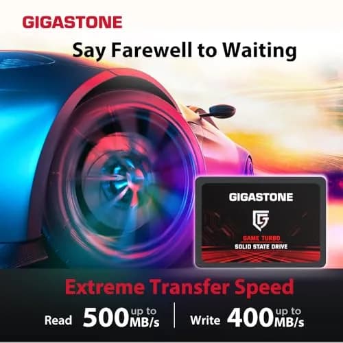 Gigastone 128GB Game Turbo SSD 2-Pack | Up to 500MB/s with SLC Caching for Gaming & PC thumbnail 3