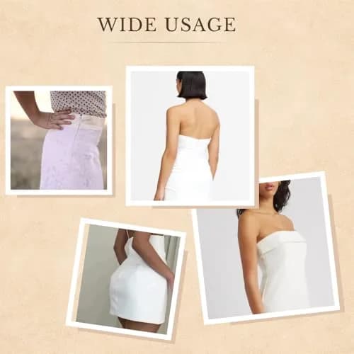 Lakesstory Invisible Nylon Zipper 5 inch (12.7 cm) | Smooth White Zip for Sewing & Crafts thumbnail 7