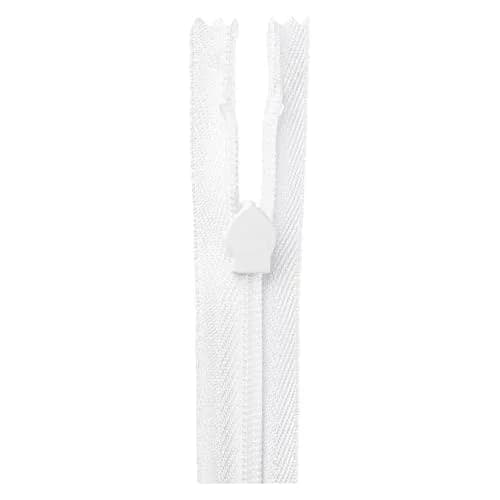 Lakesstory Invisible Nylon Zipper 5 inch (12.7 cm) | Smooth White Zip for Sewing & Crafts thumbnail 3