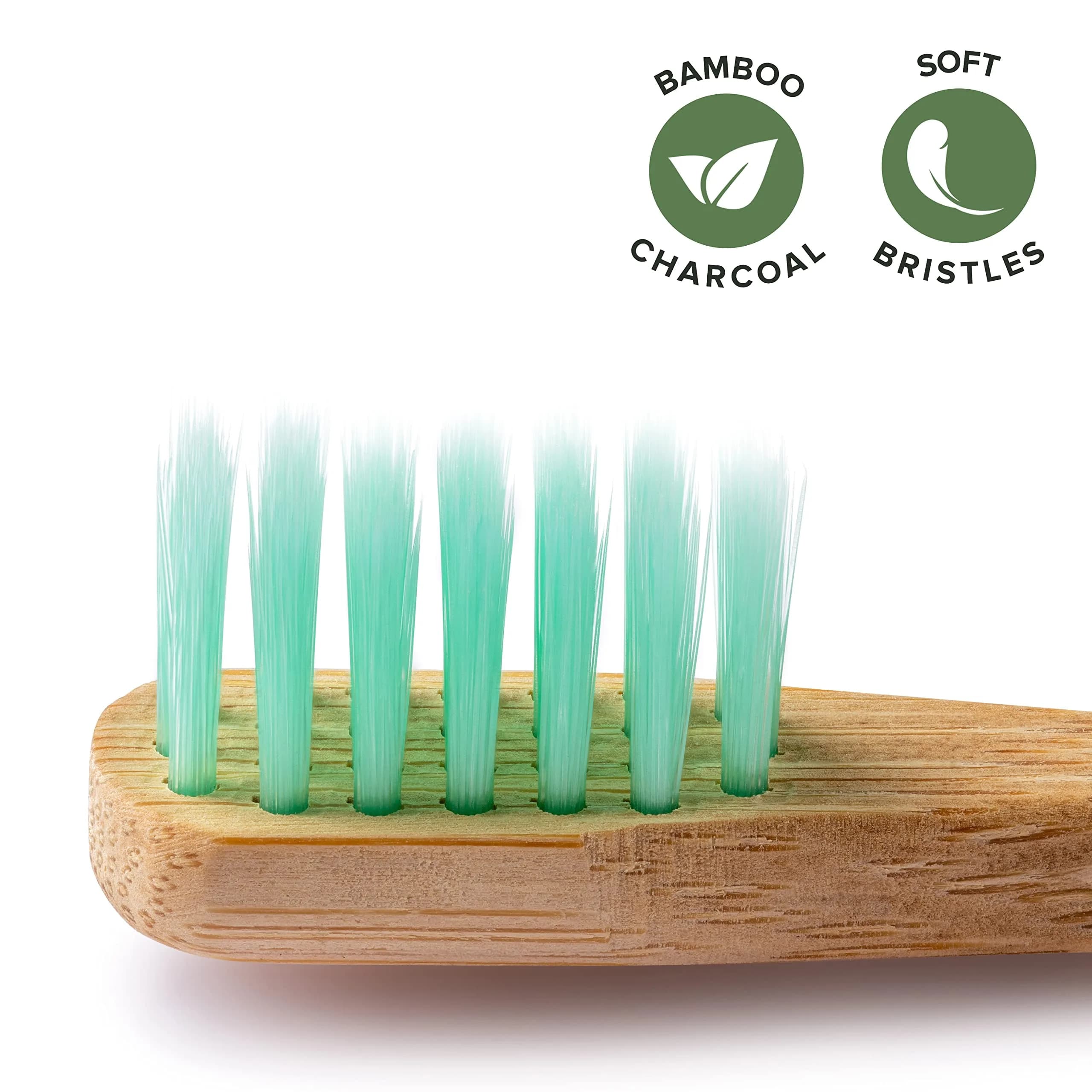 GREENZLA Kids Bamboo Toothbrush | Soft Charcoal Bristles for Sensitive Gums - view 5