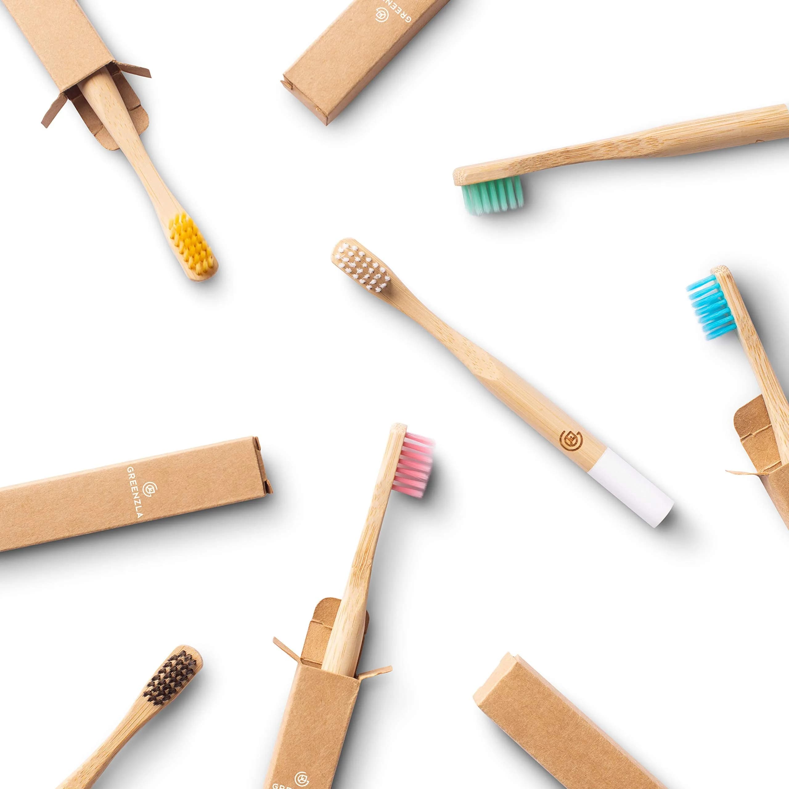 GREENZLA Kids Bamboo Toothbrush | Soft Charcoal Bristles for Sensitive Gums - view 8