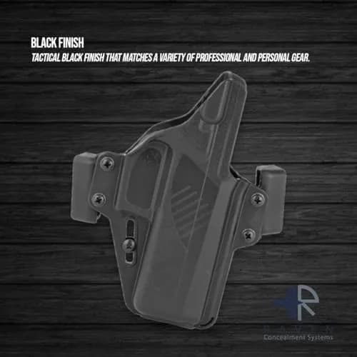 Raven Concealment Systems Perun Gun Holster Compatible with Glock 48 | Black Finish, Ambidextrous, OWB | PXG48-FBM thumbnail 6