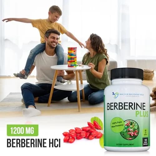 DOCTOR RECOMMENDED SUPPLEMENTS Berberine Plus 1200mg | 120 Veggie Capsules for Adults thumbnail 5