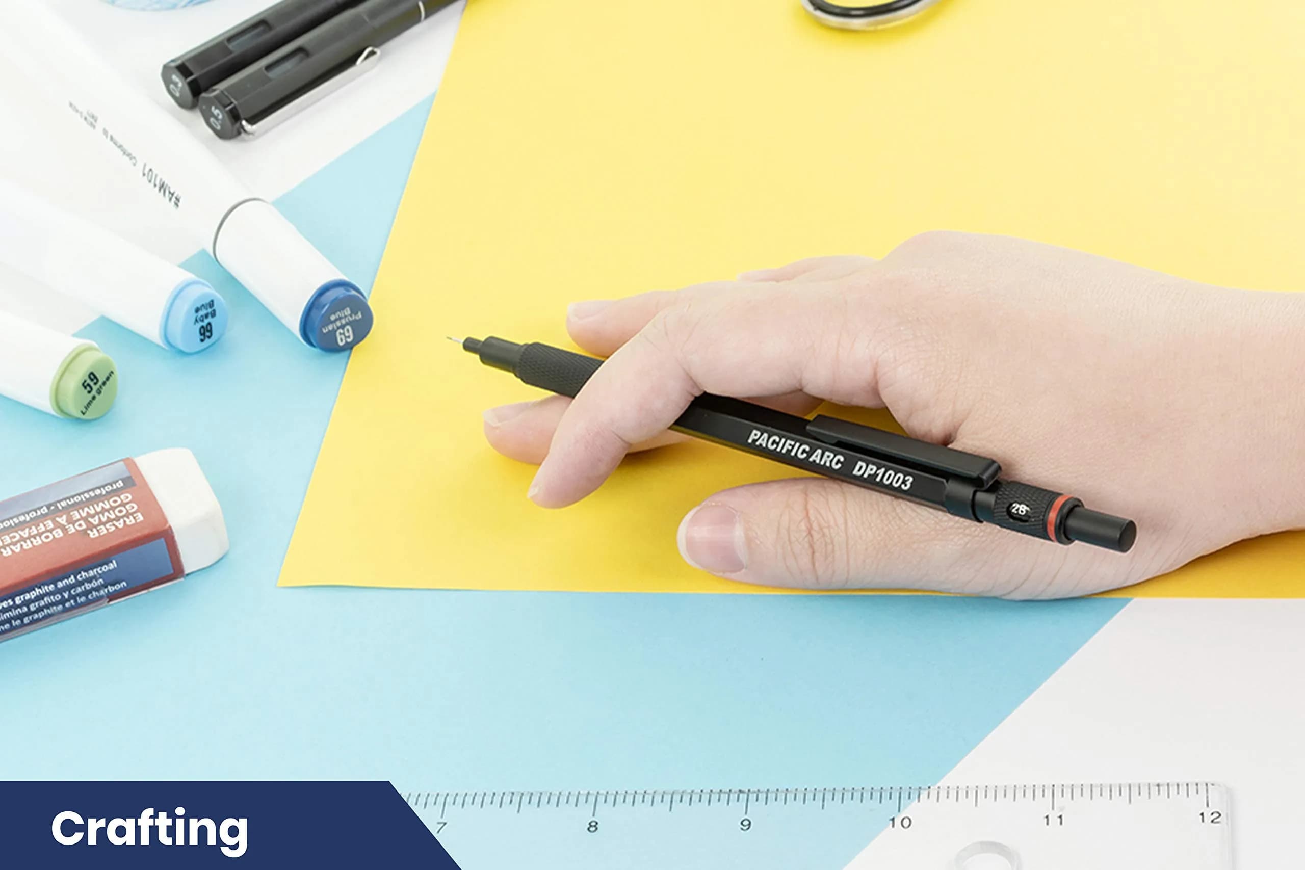 Pacific Arc Chromagraph Metal Mechanical Pencil 0.3 mm Black Barrel | Drafting & Sketching Tool - view 8