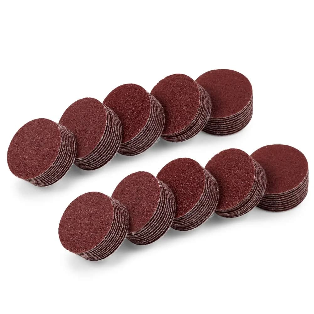 SPEEDWOX 1 Inch 400-Grit Hook & Loop Sanding Discs | Durable Aluminum Oxide for Wood & More — Red