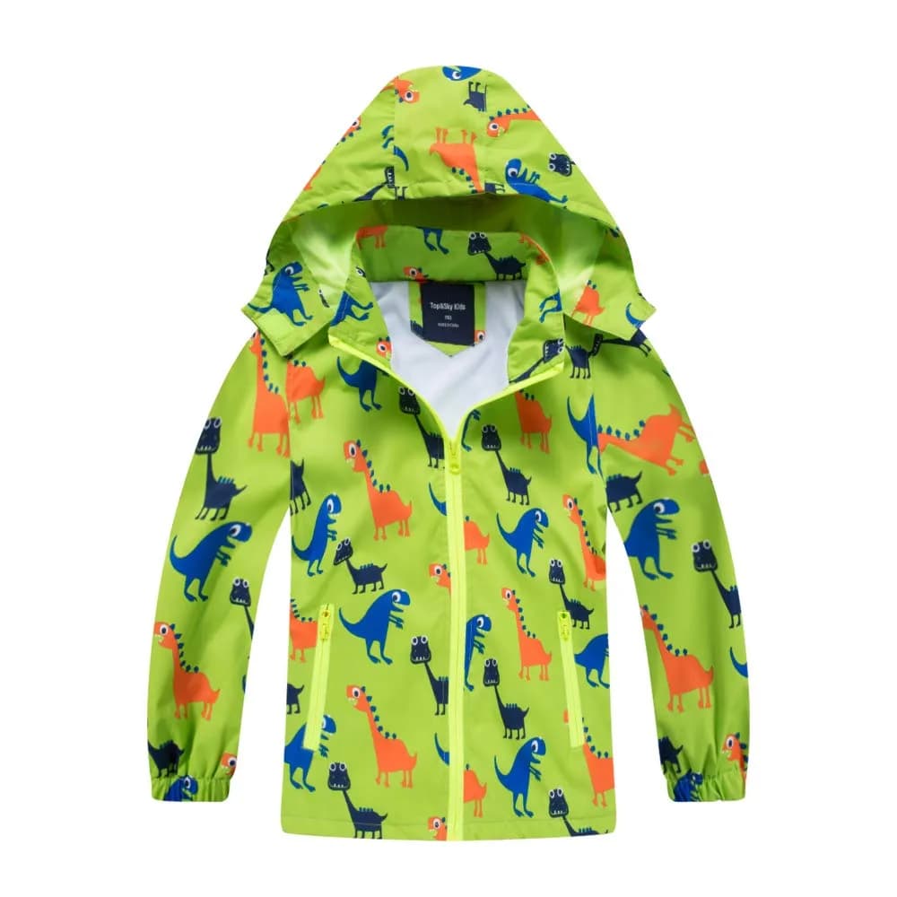 IjnUhb Waterproof Hooded Jacket for Boys Girls 3T | Windproof & Rainproof Outdoor Coat - main product image