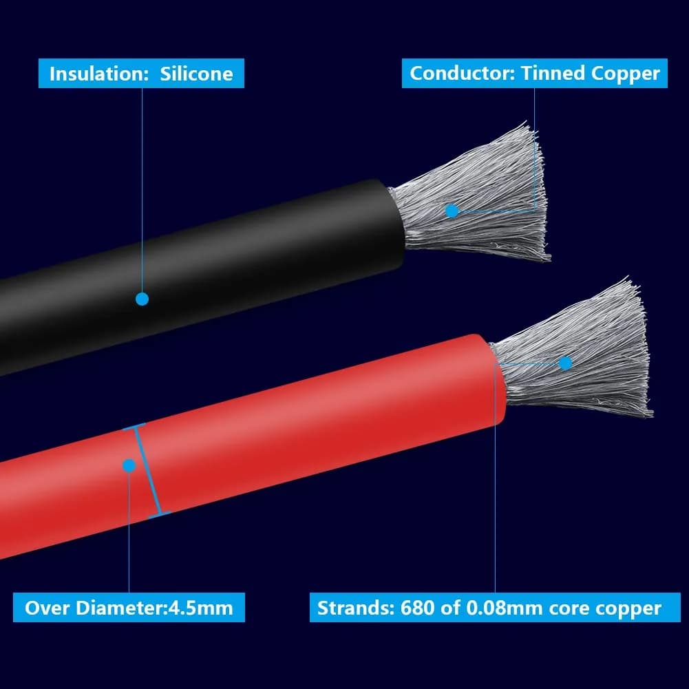 Fermerry 12 AWG Stranded Silicone Wire Kit 30ft (6 Colors) | 600V, 51A, 200°C Rated - view 3